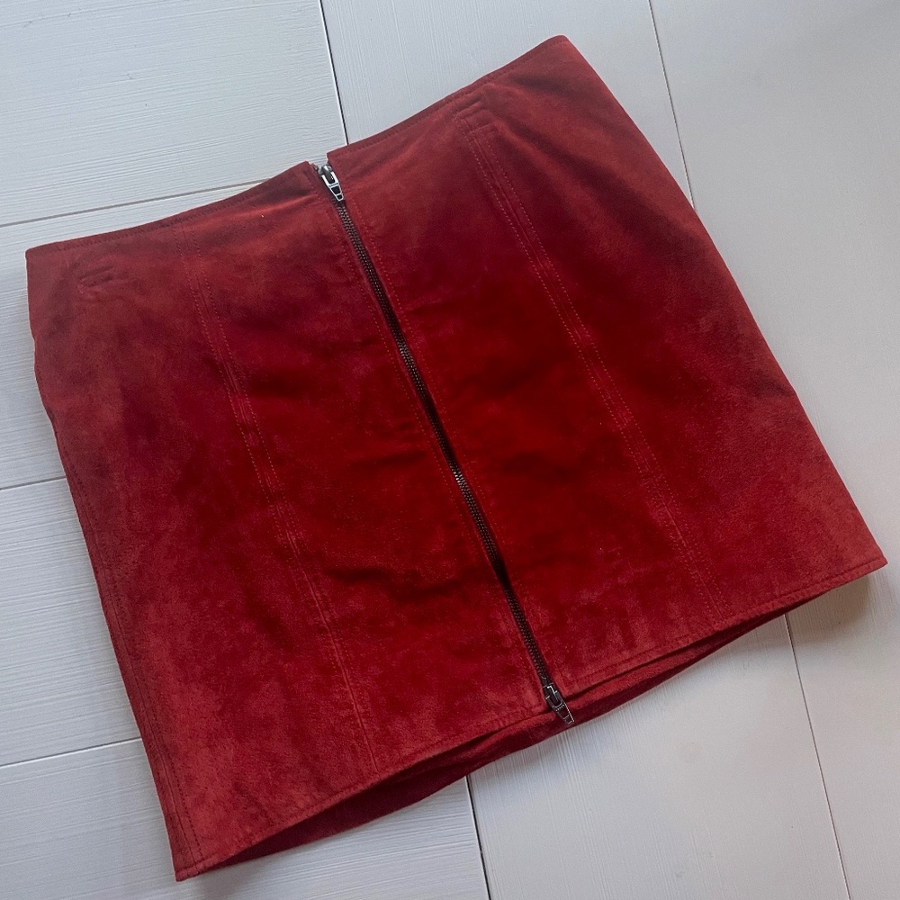 BLANKNYC suede mini skirt
